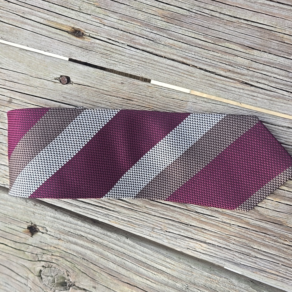Paul Fredrick Silk Striped Silk Tie